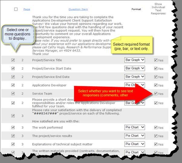 Step 3 - Select report properties You can include number of addition properties with the report.