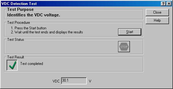 Step 3. In the Drive Operation Parameters group-box set the value of the DC voltage power supply (Vdc). Use the Detect button to measure its actual value as applied to the drive.