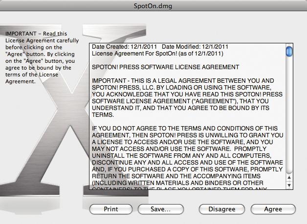 CLIENT INSTALLATION STEPS FOR MAC MAC Step 1: Double-click on the SpotOn.