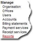 Procedure: Creating a report Use this procedure to create a report All users with access to Administration can perform this procedure. Start from anywhere in the Administration application: 1.