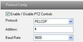 Go to PTZ Configuration Protocol interface as shown