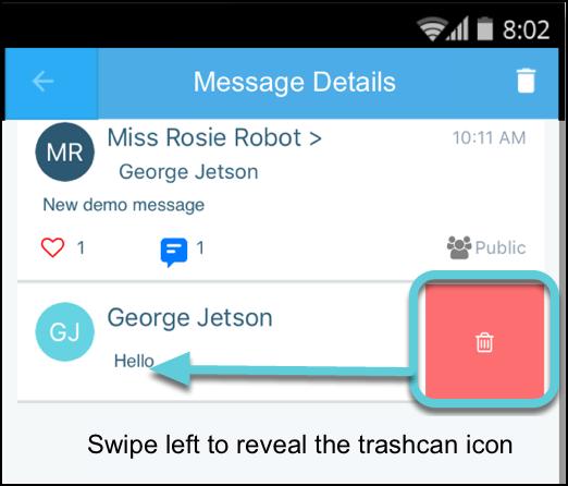 Responding to a SchoolMessenger App Message Anyone receiving a message created by a teacher may read the message, and, under the appropriate circumstances, read the comments of other group members