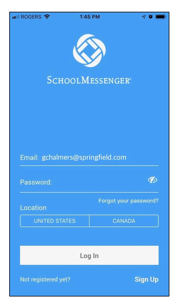 As your information is registered in the school or district records, you will receive all the messages you have subscribed to receive from the school.