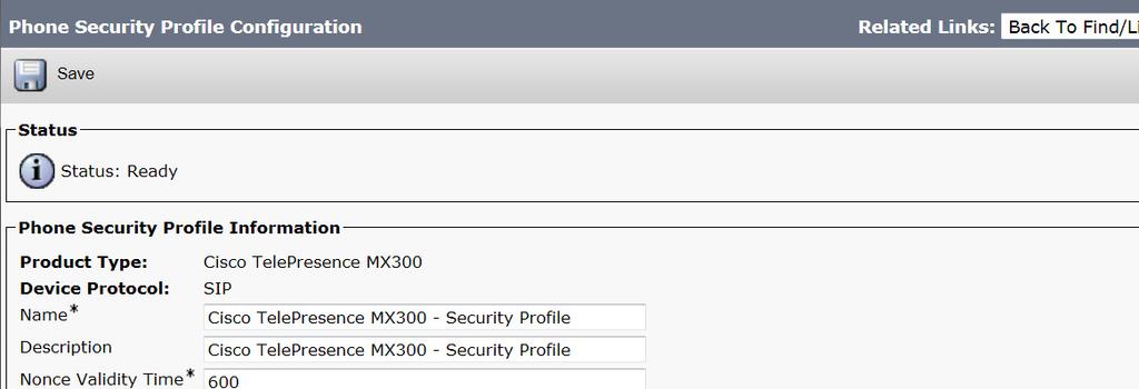 Creating a phone security profile Phone security profile CAPF information CUCM Navigate to: System > Security > Phone Security Profile. Navigate to the Phone Security Profile Information section.
