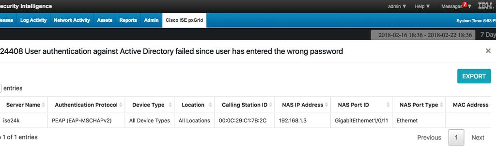 NAS Port ID, NAS Port Type attributes provide more authentication details and location information of failed