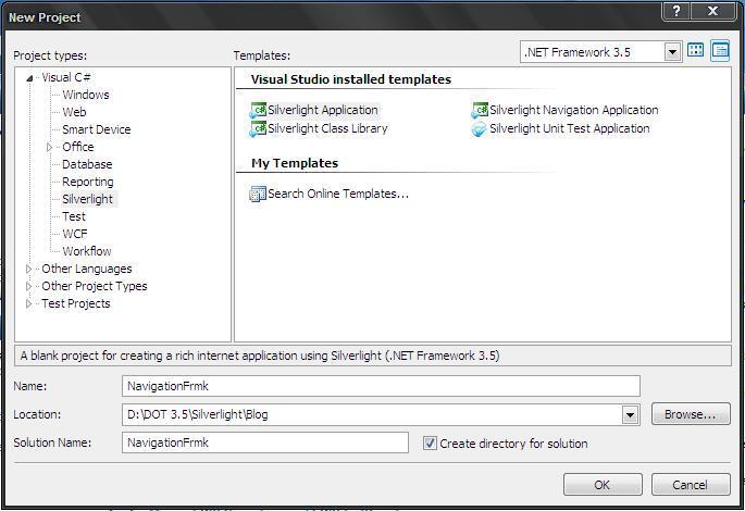 Navigation in Silverlight -3 1. Introduction: In previous article we learn to navigate to another Silverlight page without using navigation framework, which is new feature in Silverlight 3.