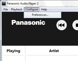 Note: If this software is started before connecting with the Panasonic products, the device may not be selected in the device settings. Please connect Panasonic products before starting the software.