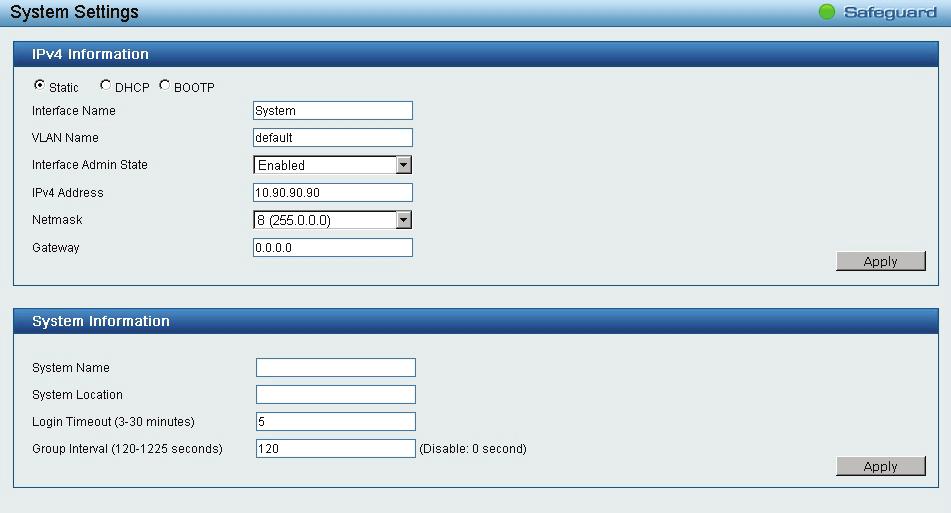 Figure 5.18 System > System Settings System > Password The Password page allows user to change the login password of the device. Figure 5.