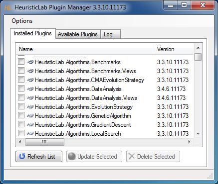 Plugin Infrastructure HeuristicLab consists of many assemblies 160+ plugins in HeuristicLab 3.
