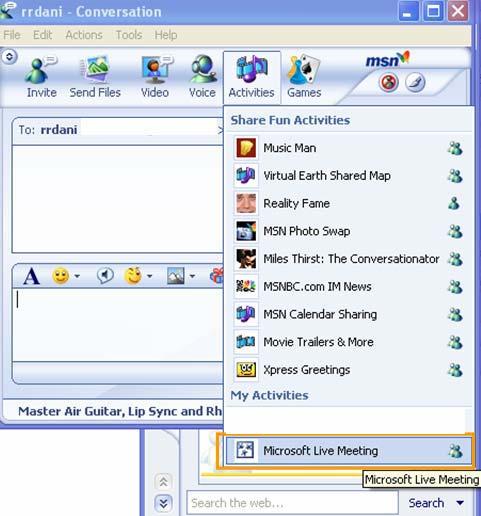 To install the Microsoft Office Live Meeting Add-in Pack, you must be logged onto the local computer as an Administrator.