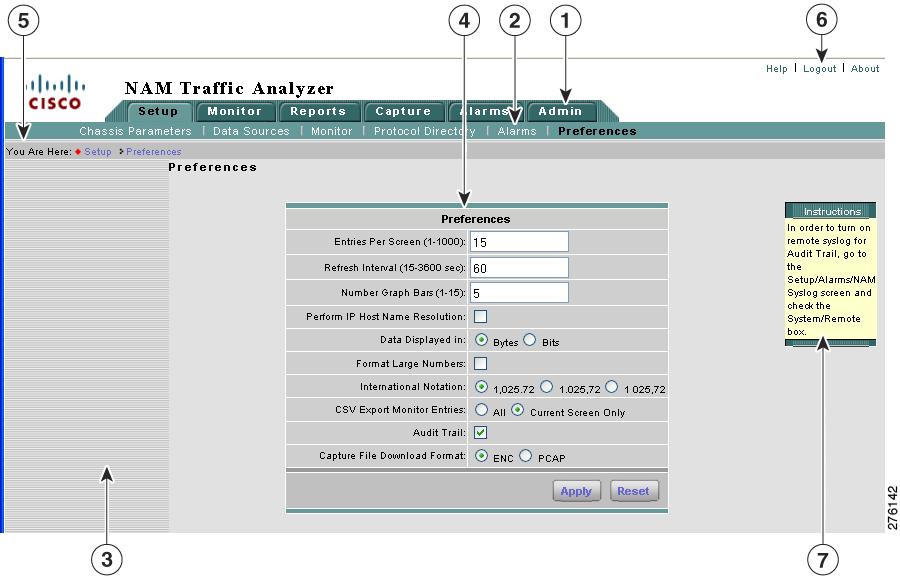 Introducing the NAM Traffic Analyzer Chapter 1 Figure 1-1 shows an example of the NAM Traffic Analyzer GUI.