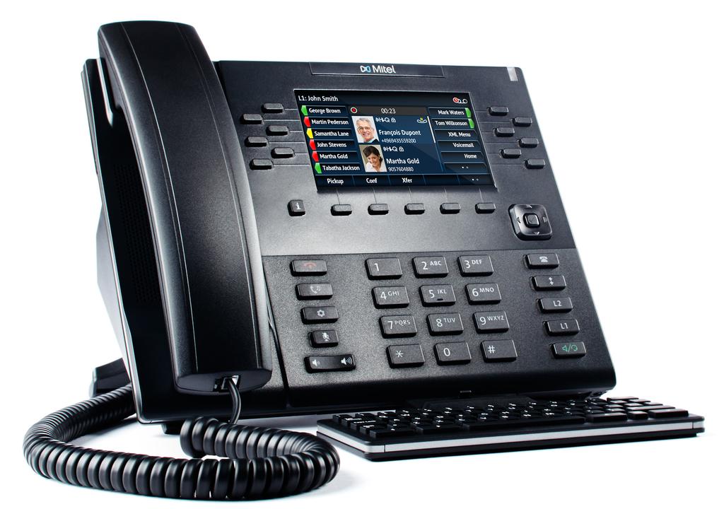 Mitel 6800 Series SIP Phones Versatile family of SIP phones with robust functionality for any sized office The Mitel 6800 series