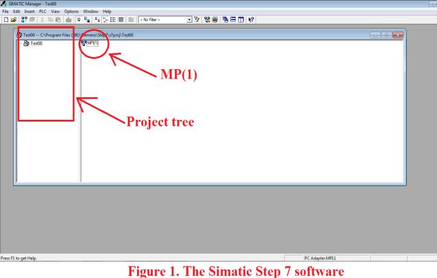 Then you have to construct a program, and finally you can download the project to the PL station using the MPI network.