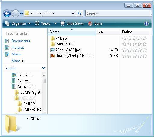 Creating Website Content 1. B. Place edited graphics files within the folder using the inventory ID as the file name.