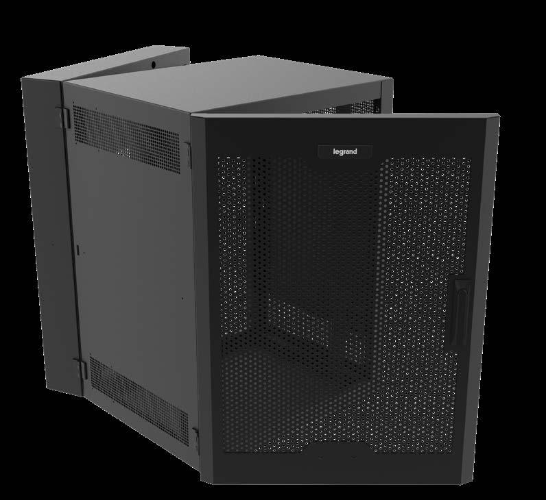 The SWM Series cabinets are made of rugged, welded steel and feature locking doors for PCI compliance in retail applications.