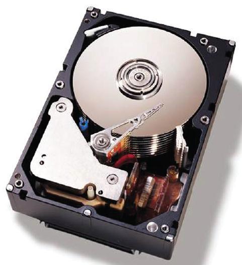 Hard Disk (cont'd) Small stack of bright