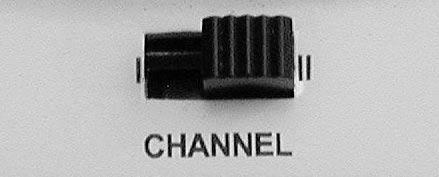 Choose channel I or II on the back of the Monitor (Figure 4c).