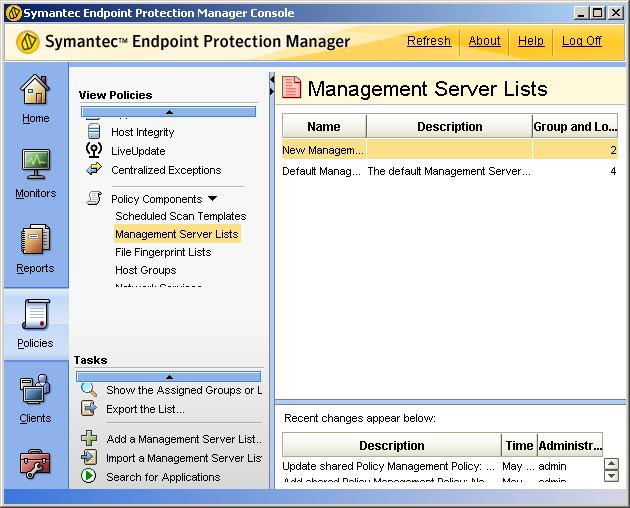 Installing the Symantec Endpoint Protection Manager Installing and configuring Symantec Endpoint Protection Manager for failover or load balancing 97 6 Specify and confirm a password for the Symantec