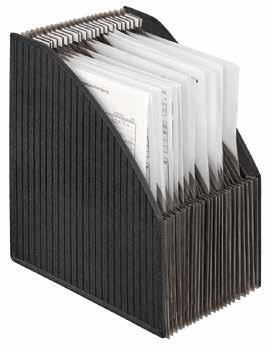 black Nylon, 24 subdivisions n suited for up to 500 sheets A4, n tabs with index cards, n with carrying strap and zip