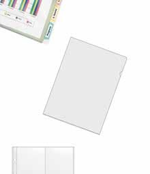4949 n 10 pieces 75 mμ 1 pack 3244 500 3244 500 DIN A5 Index Folder n colourless PP with 5 coloured subdivisions, open on top and right