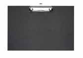 4817 980 PP Clipboard linen- 230 x 340 mm, structured strong metal clip with rubber corners and