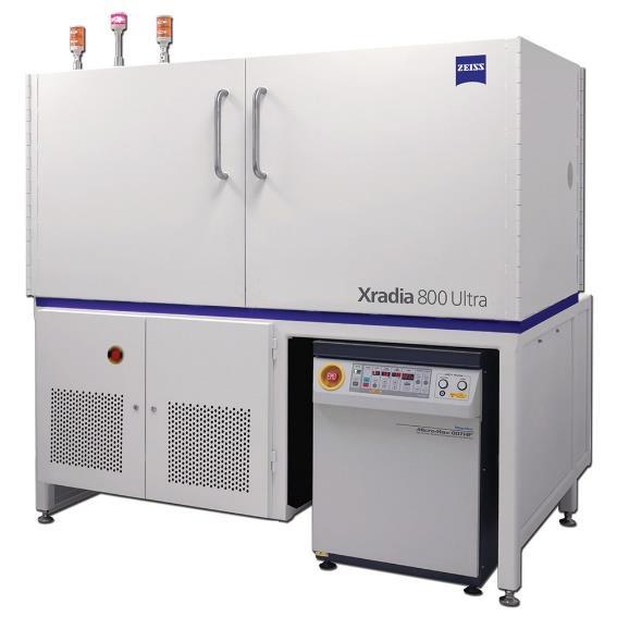 Xradia 800 Ultra brings 3D XRM to the nanoscale realm, producing images of buried features with nanoscale spatial resolution while preserving the volume integrity of the region of interest.