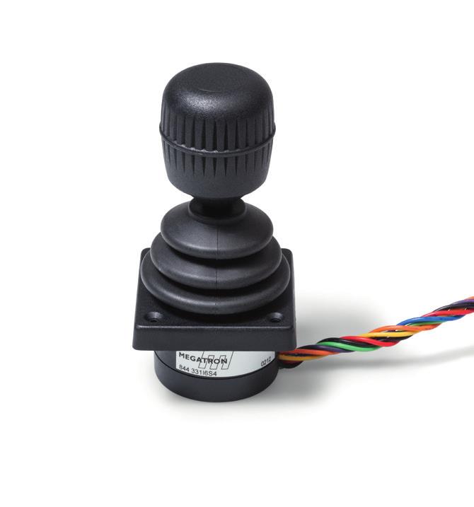 www.megatron.de Service-friendly and versatile TRY100 finger joystick A very service-friendly finger joystick with high accuracy and low installation depth.