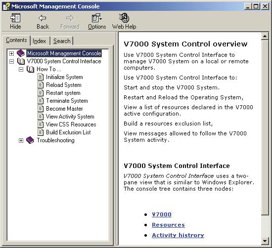 V7000 Operator's Guide 4. V7000 System Control book is opened: Figure 3-30.