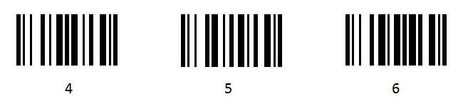 Barcode setting and Numeric barcode Code 11 MSI/Plessey UK/Plessey China Post 2 2 0 1 2 3 0 1 2 4 0 1 2 6 0 1 GS1