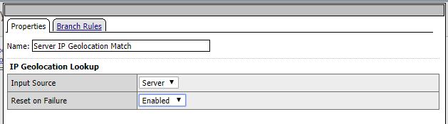 Example Fields Input Source Determines which address to use for the lookup.