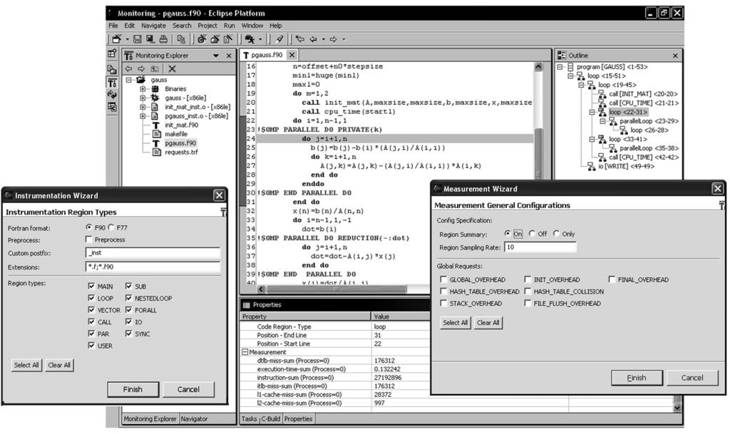 110 Tianchao Li and Michael Gerndt Fig. 2. Extensible GUI Platform for Performance Tools files created during the process of instrumentation and internal configuration files.