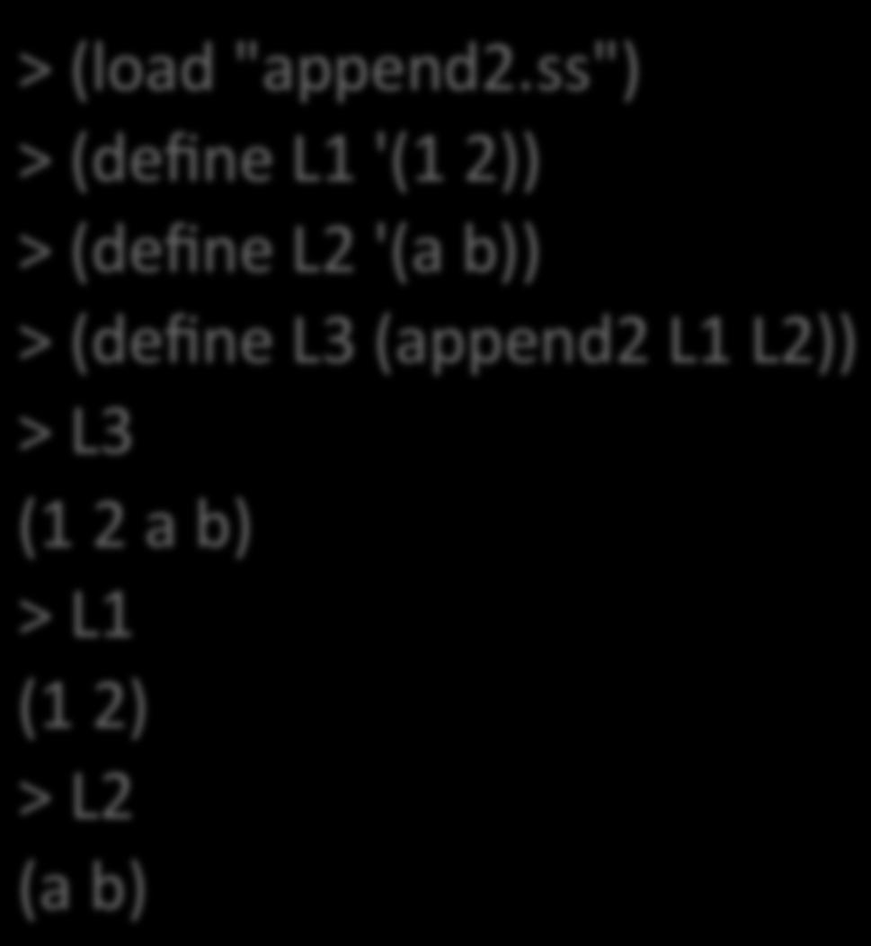 Visualizing Append > (load "append2.