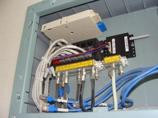 FDF Termination of fiber and copper ONT accommodation and power outlet TV broadcasting etc.