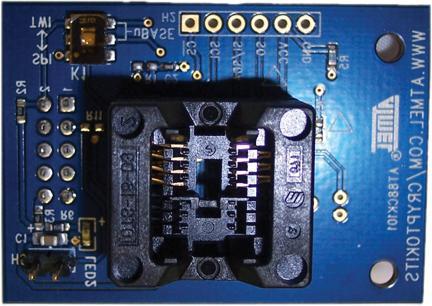 Introduction The Atmel CryptoAuthentication AT88CK101 is a daughterboard that interfaces with a MCU board via a 10-pin header.