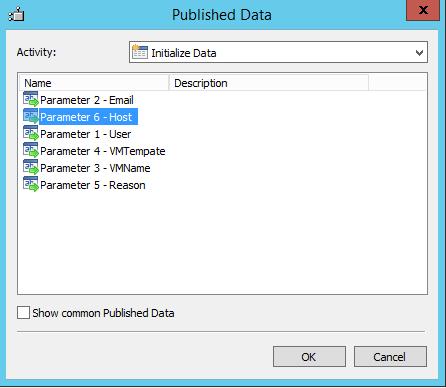 26) Select Initialize Data from the Activity menu, click Parameter 6 - Host and click OK.