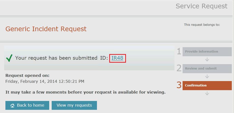 15) Click View my requests. 16) Once the My Request page loads, note under SQL Server performance issue the status of the request is Active.