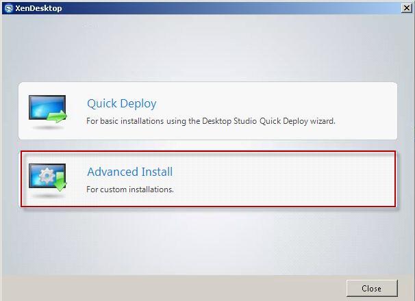 Double-click AutoSelect to start XenDesktop installation.