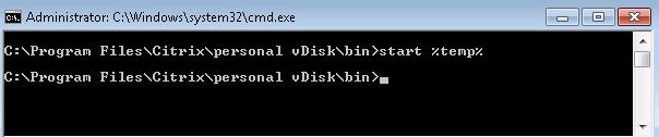Capturing Personal vdisk Log Files Capturing Log Files 1 From a virtual machine with the personal vdisk attached, logon as