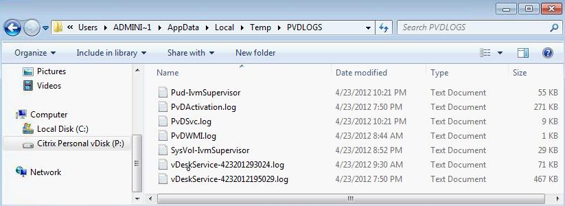 Capturing Log Files 3 Review the contents of PVDLOGS folder, particularly the following files: o o o o o o Pud-IvmSupervisor.log PvDActivation.log PvDSvc.log PvDWMI.log SysVol-IvmSupervisor.