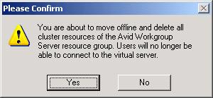 Then open the Cluster Administrator on the active node and make sure the inactive node is shown as online.