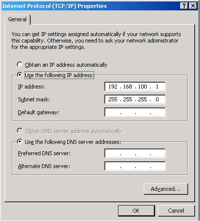 2 Creating a Microsoft Failover Cluster Type the private IP address for the node you are configuring. n n 5. On the General tab of the Internet Protocol (TCP/IP) Properties dialog box: a.