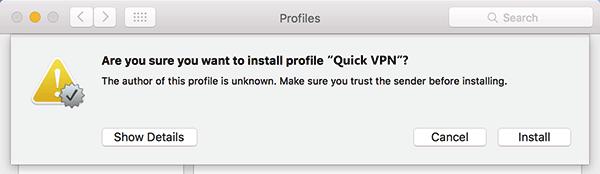 Section 5 - Quick VPN Mac OS X VPN Setup Instructions This section provides Quick VPN setup instructions for OS X using the