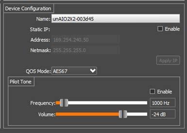32.2.2 AES67 Rx Setup The AES67 Rx setup section allows the user to see and/or select which stream and specifically which channel within a stream is allocated to each analog output.