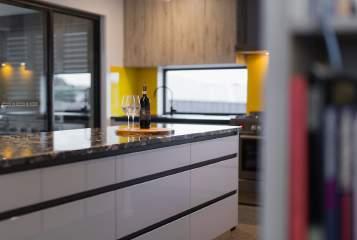"Don't be afraid to use a splash of colour and utilise texture within the kitchen.