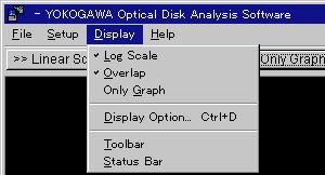 3.1 Setting the Display Format Setting the upper and lower limits of the vertical axis 5. After step 1, click Display Option to display the display option dialog box.
