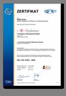 and telecommunication" Certified information security management system
