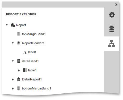 Manage Report Elements Manage Report Styles and Formatting Rules Manage Report Elements The Report Explorer displays all report controls and bands in a tree-like form and allows you to easily manage