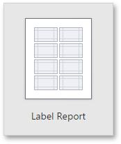 Label Report Selecting this option on the Choose a Report Type wizard page will proceed to the Label Wizard that enables you to create labels of a required type.