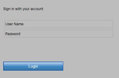 If the device is already activated, enter the user name and password in the login interface, and click the Login button.