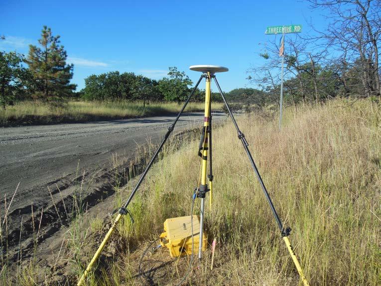 Trimble R7 Receiver set up over GPS monument WASCO_03.